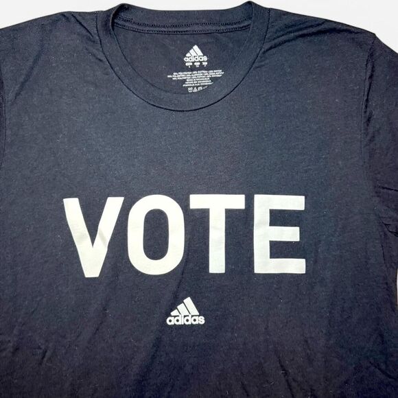 Adidas Black and White "Vote" T-shirt - Picture 2 of 5